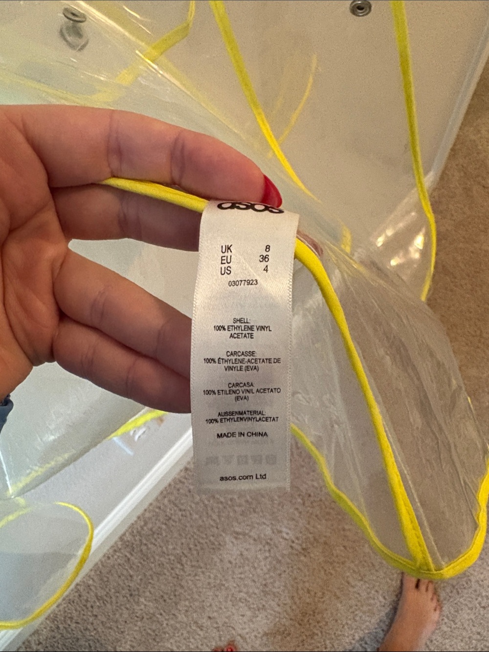 ASOS 2-Layer Raincoat - Picture 7 of 8